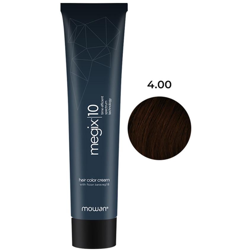 Краска для волос Megix10 Mowan с низким содержанием аммиака 4.00 Интенсивный средний коричневый 100 мл (2506983379)