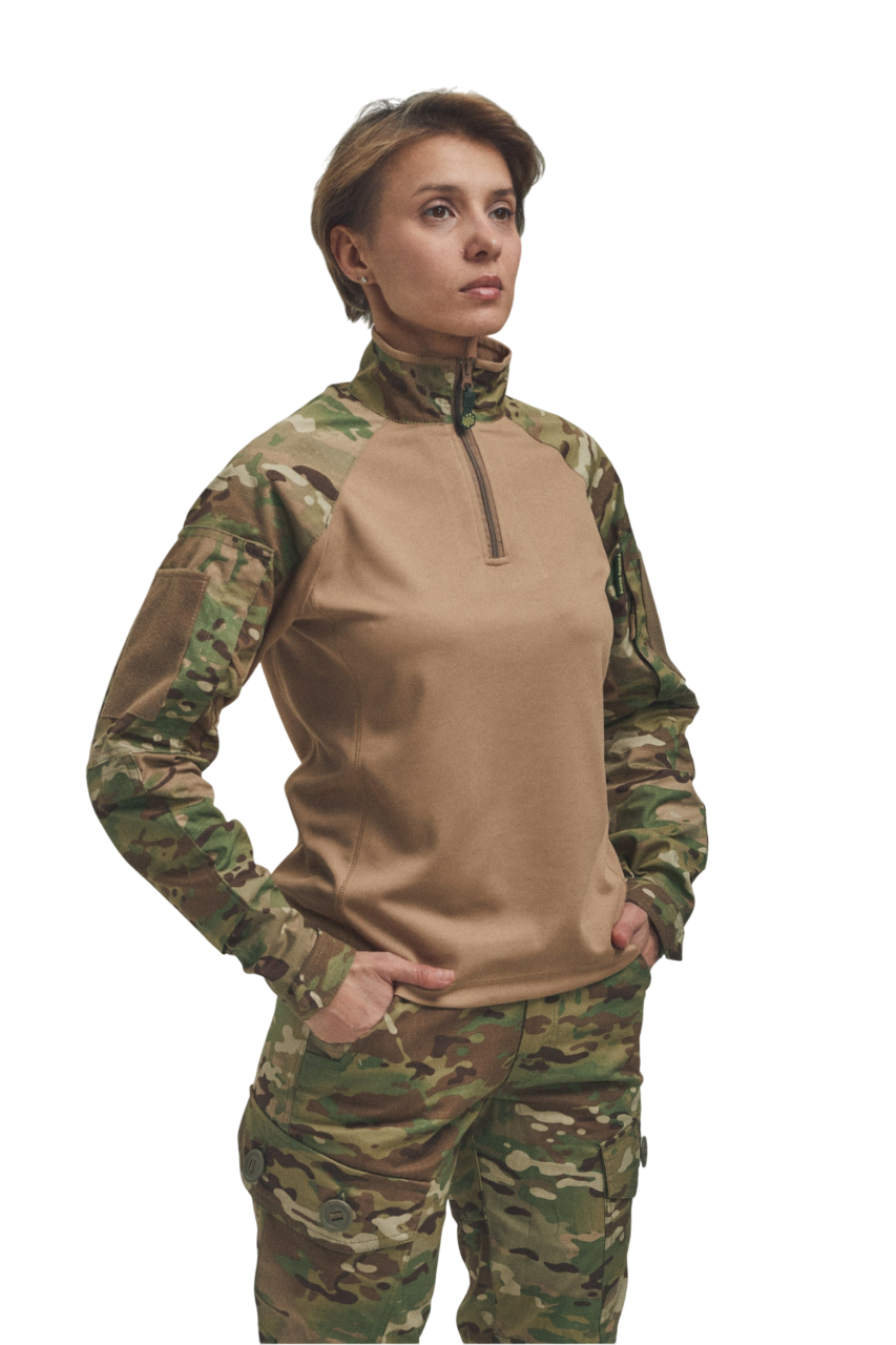 Рубашка женская UBACS под бронежилет S Мультикам/Койот (29545877)