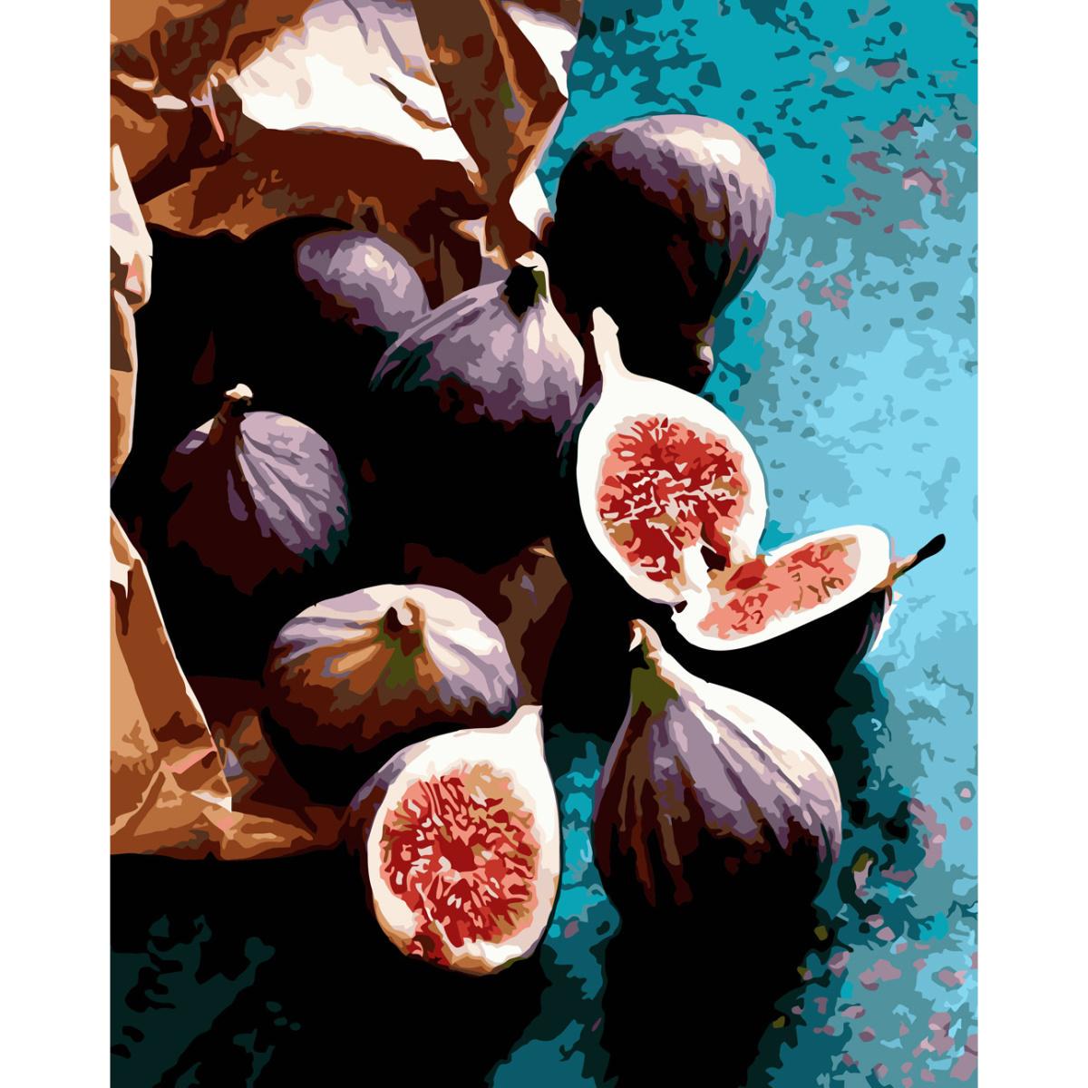 Картина по номерам Strateg Премиум Инжир 40x50 см (SY6644)