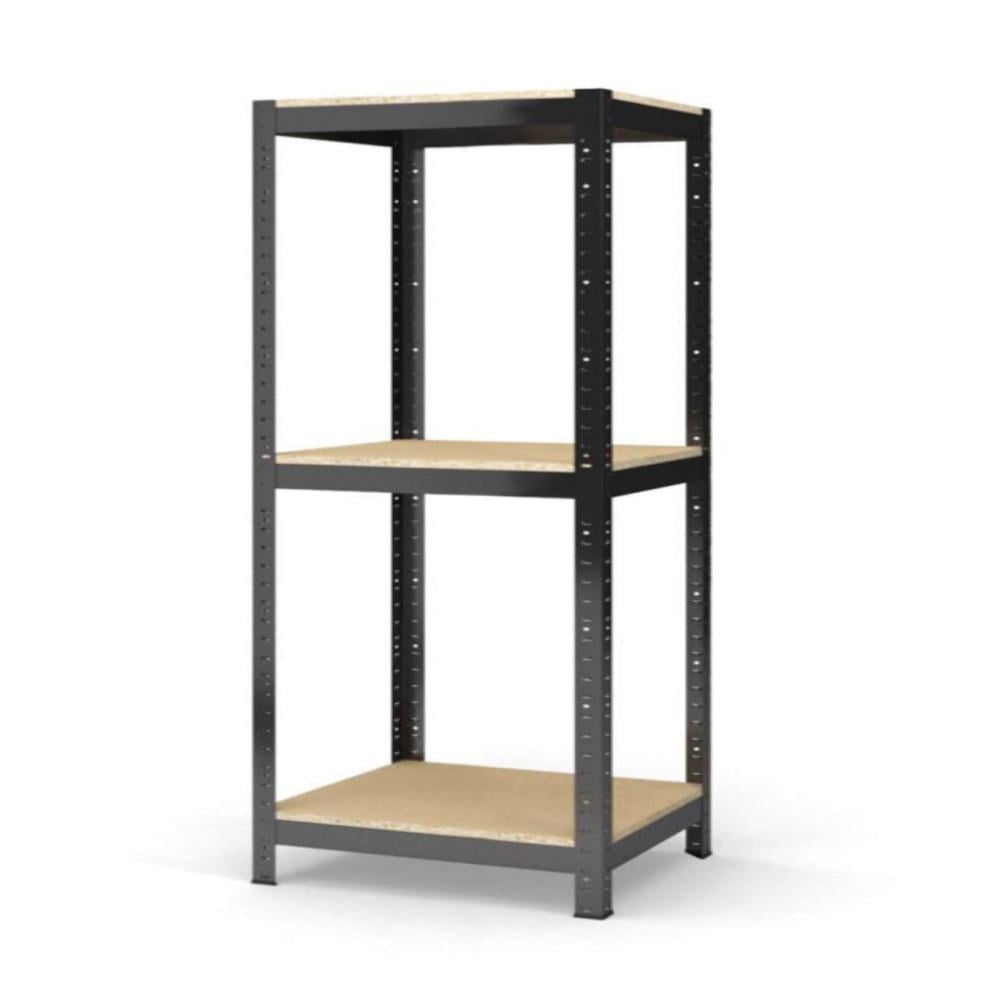 Стеллаж металлический БОНА-ПРО 150x30x30 см 3 полки ДСП 16 мм Черный (59730) Стеллаж металлический БОНА-ПРО 150x30x30 см 3 полки ДСП 16 мм Черный (59730)