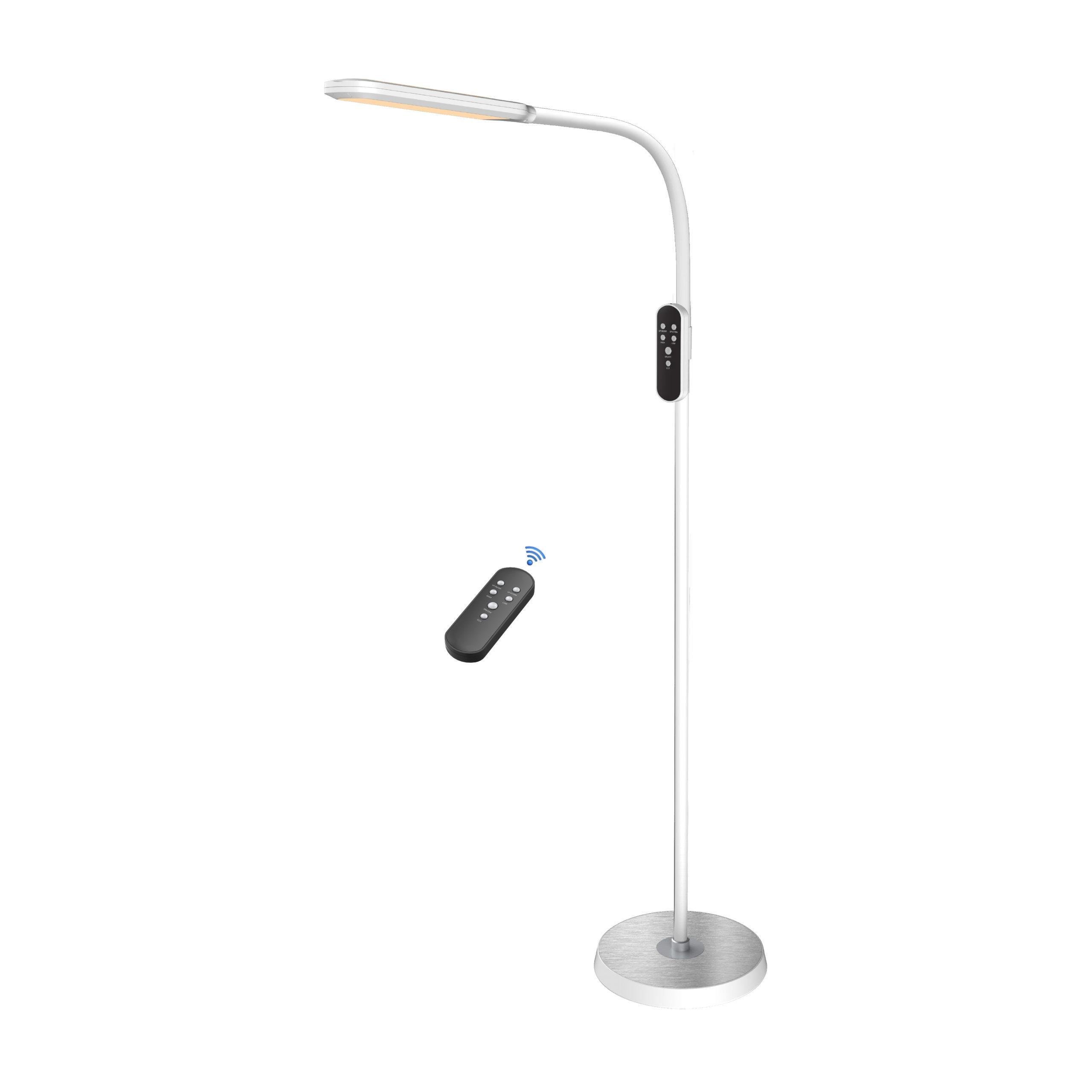 Торшер HOROZ ELECTRIC NORMAN LED 15W 3000-4500-6000K 1000Lm 220-240V 1,46 м Білий (046-004-0015-010)