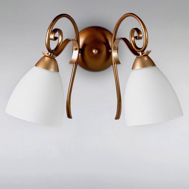 Бра настінне Light House SH-15559/2W GBS+CDG на дві лампи Мідь