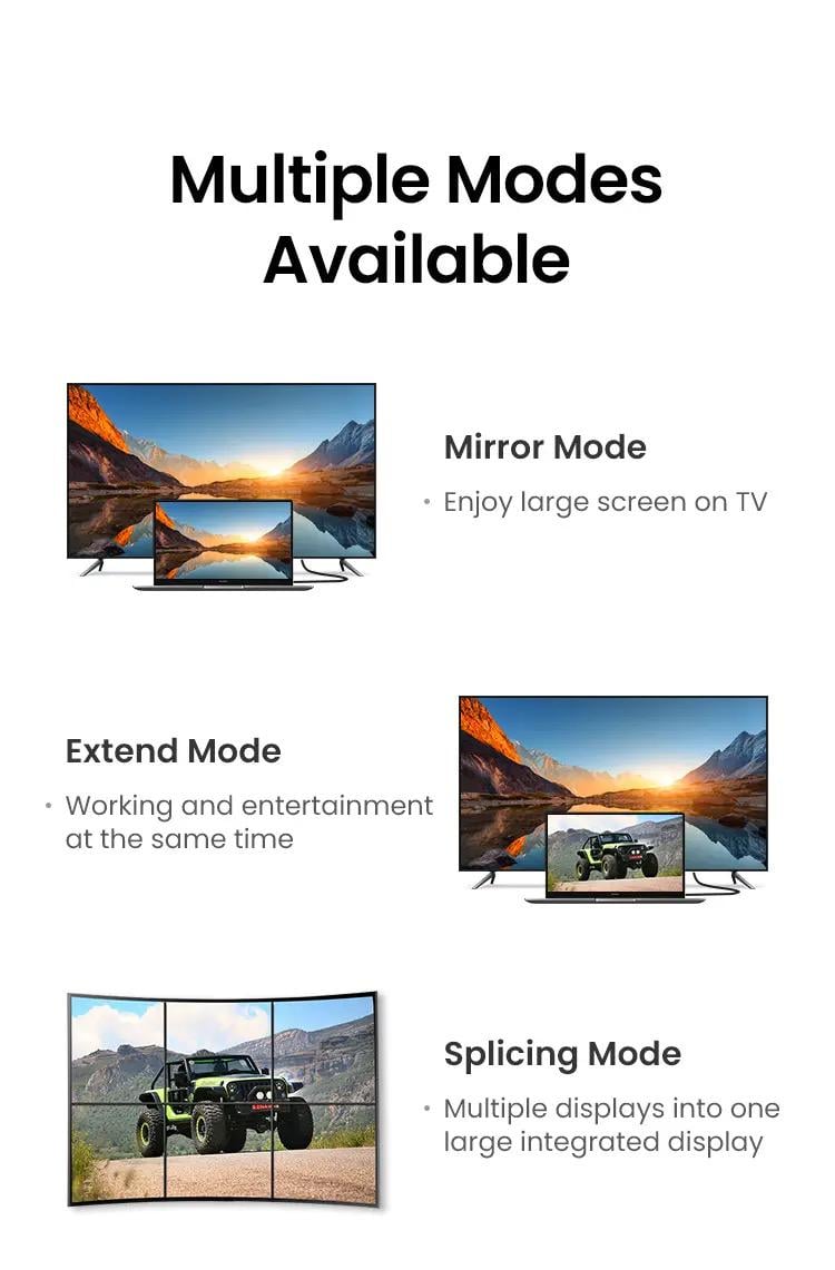 Кабель UGREEN HD151 HDMI 2 м Черный (40447) - фото 8 Кабель UGREEN HD151 HDMI 2 м Черный (40447) - фото 8