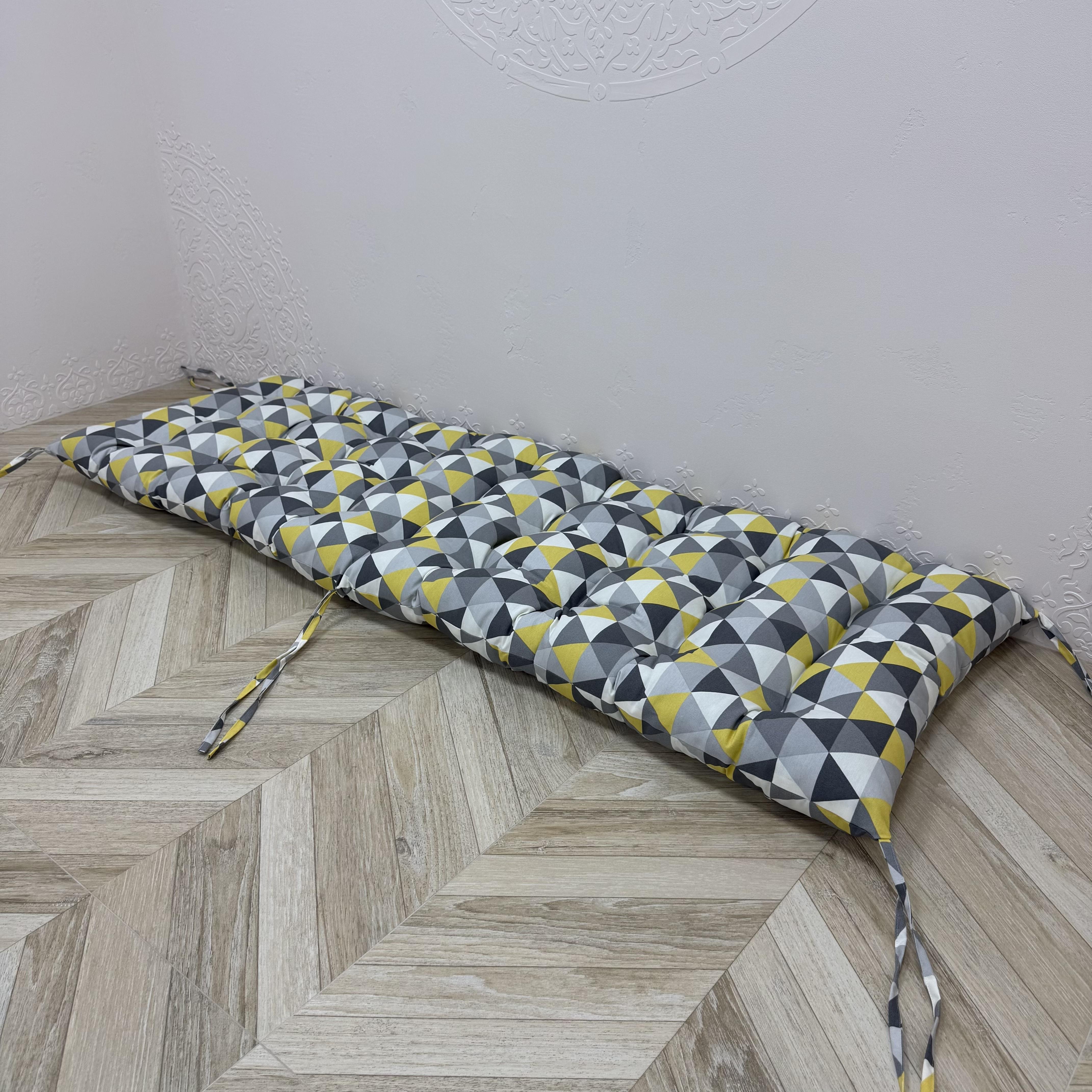 Подушка Comfort Home Mosaic на підвіконня/каркаси/піддони/садові меблі панама 100х50 см