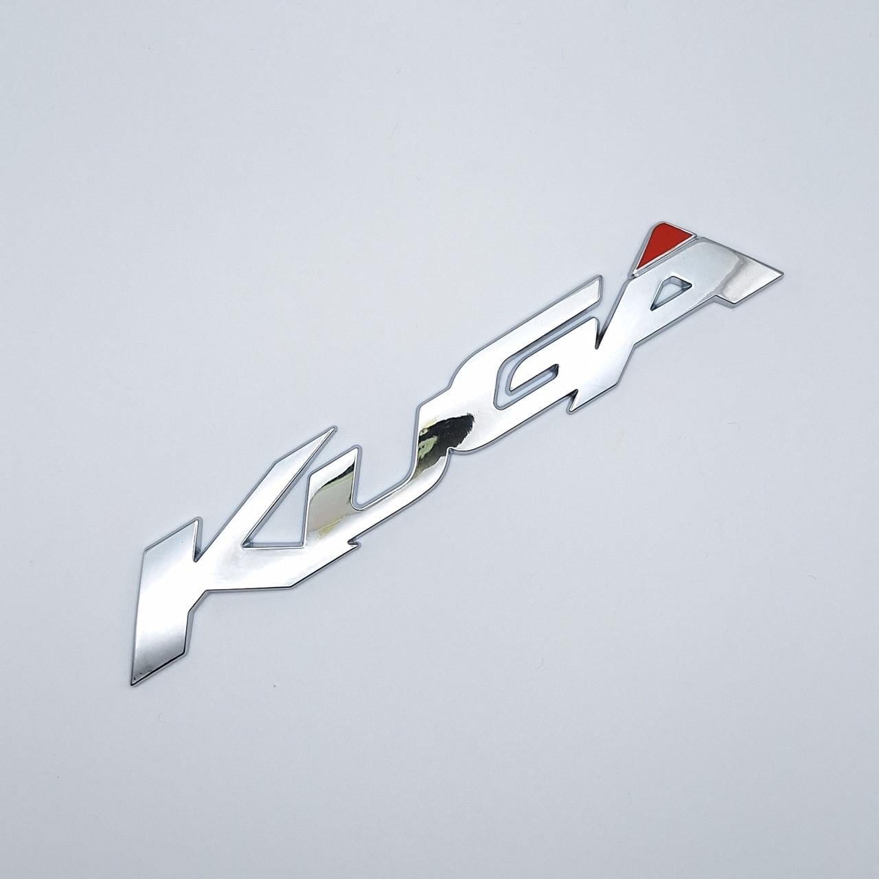 Эмблема надпись Kuga Ford 15,1х2,3 см металл Хром глянцевый (1978455482)