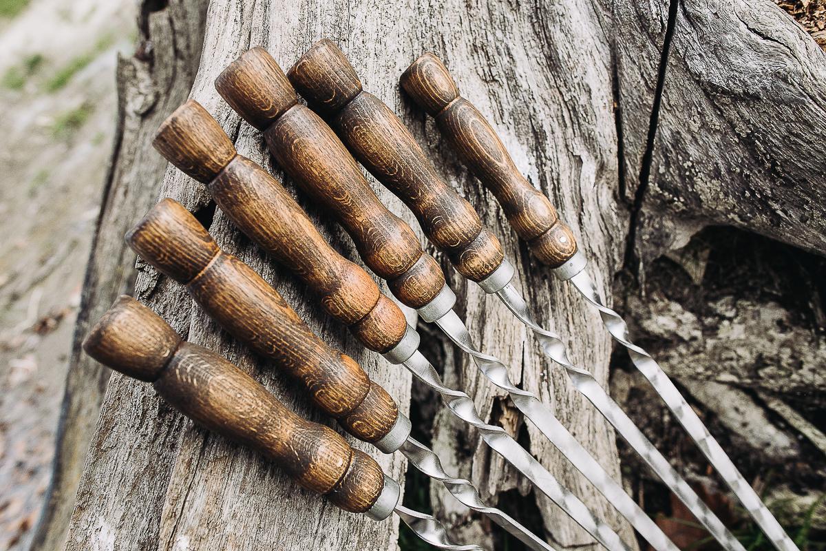 Набор шампуров Reckless с деревянной ручкой 750х3х12 мм 6 шт. - фото 11 Набор шампуров Reckless с деревянной ручкой 750х3х12 мм 6 шт. - фото 11