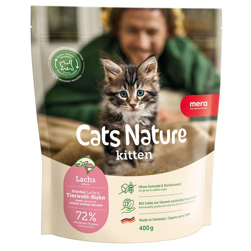 Корм беззерновой MERA Cats Nature Kitten Salmon для котят/беременных и кормящих кошек с лососем 400 г (3007314518) Корм беззерновой MERA Cats Nature Kitten Salmon для котят/беременных и кормящих кошек с лососем 400 г (3007314518)