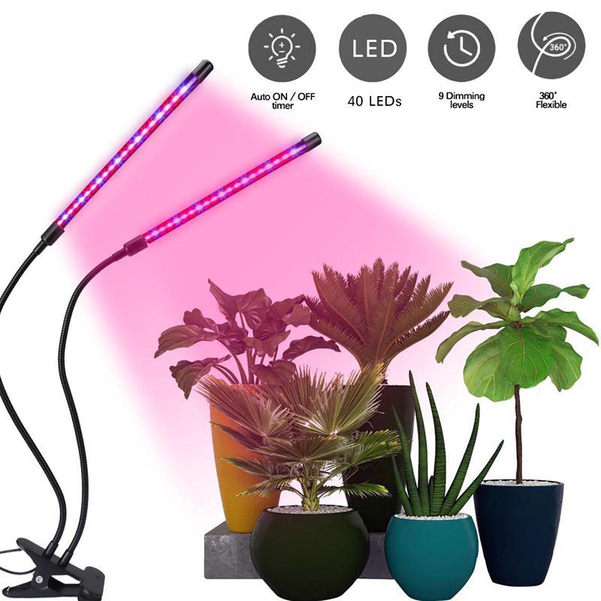 Фітолампа для рослин та розсади 2 LED Plant Grow Light на прищіпці (5869) - фото 8