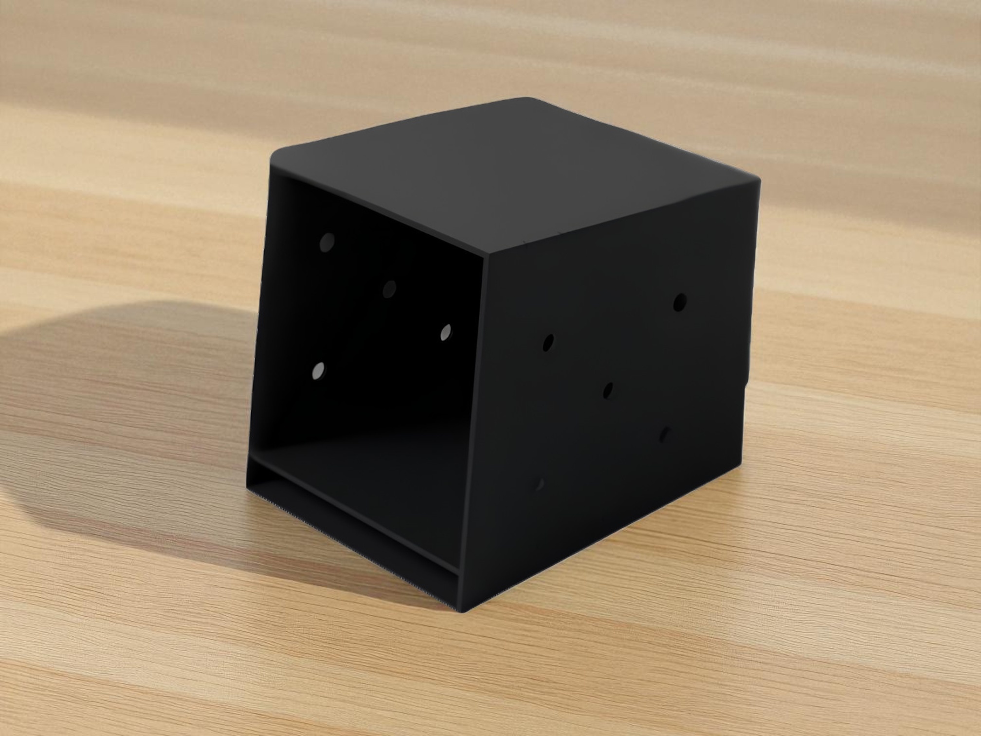 Опорная пятка для бруса WCG металлическая анкерная основа для садового гамака 60x60 мм Черный (WCG-B60A-F11)