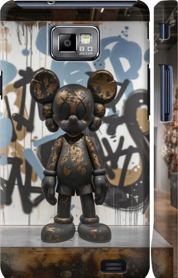 Чехол на Samsung Galaxy S2 i9100 Bronze kaws v2 (6098c-14-42517)