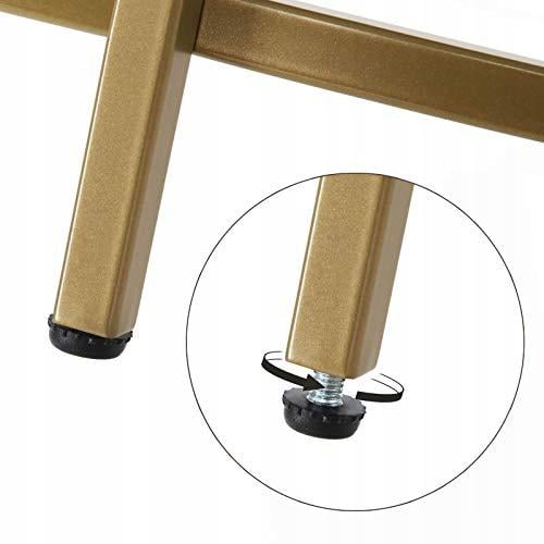 Журнальний столик склянний Songmics Glamour круглий 84x45 см Золотий (LGT21G) - фото 7 Журнальний столик склянний Songmics Glamour круглий 84x45 см Золотий (LGT21G) - фото 7