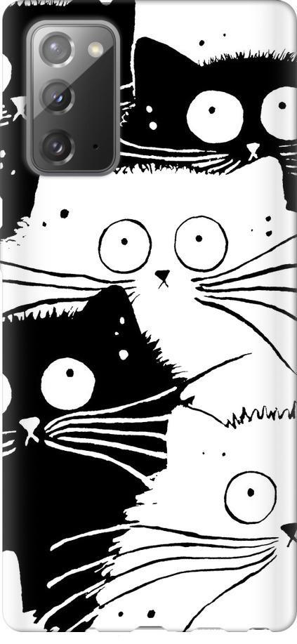 Чехол на Samsung Galaxy Note 20 Коты v2 (3565m-2036-42517) Чехол на Samsung Galaxy Note 20 Коты v2 (3565m-2036-42517)