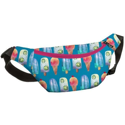Сумка-бананка через плечо и на пояс Presentville Bumbag Мороженое 27х16 см (BB_18J056_ROZ_BL) Сумка-бананка через плечо и на пояс Presentville Bumbag Мороженое 27х16 см (BB_18J056_ROZ_BL)