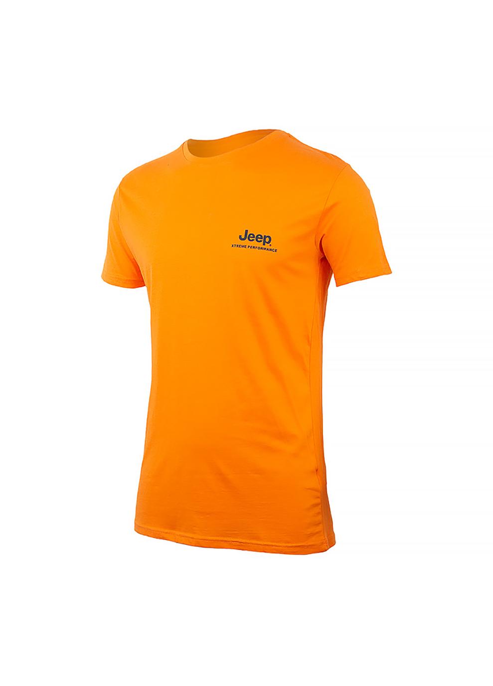 Футболка мужская JEEP T-SHIRT SEEK&DISCOVERY Back Vertical Print JX22A M Оранжевый (O102628-O288 M)