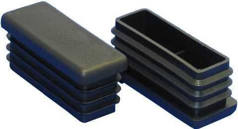 Заглушка для профільної труби внутрішня прямокутна Yanloft 40x20 мм 20 шт. Чорний