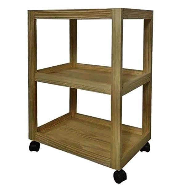 Этажерка для ванной из дерева на колесиках Балмер Сиена (АБТ-009105)