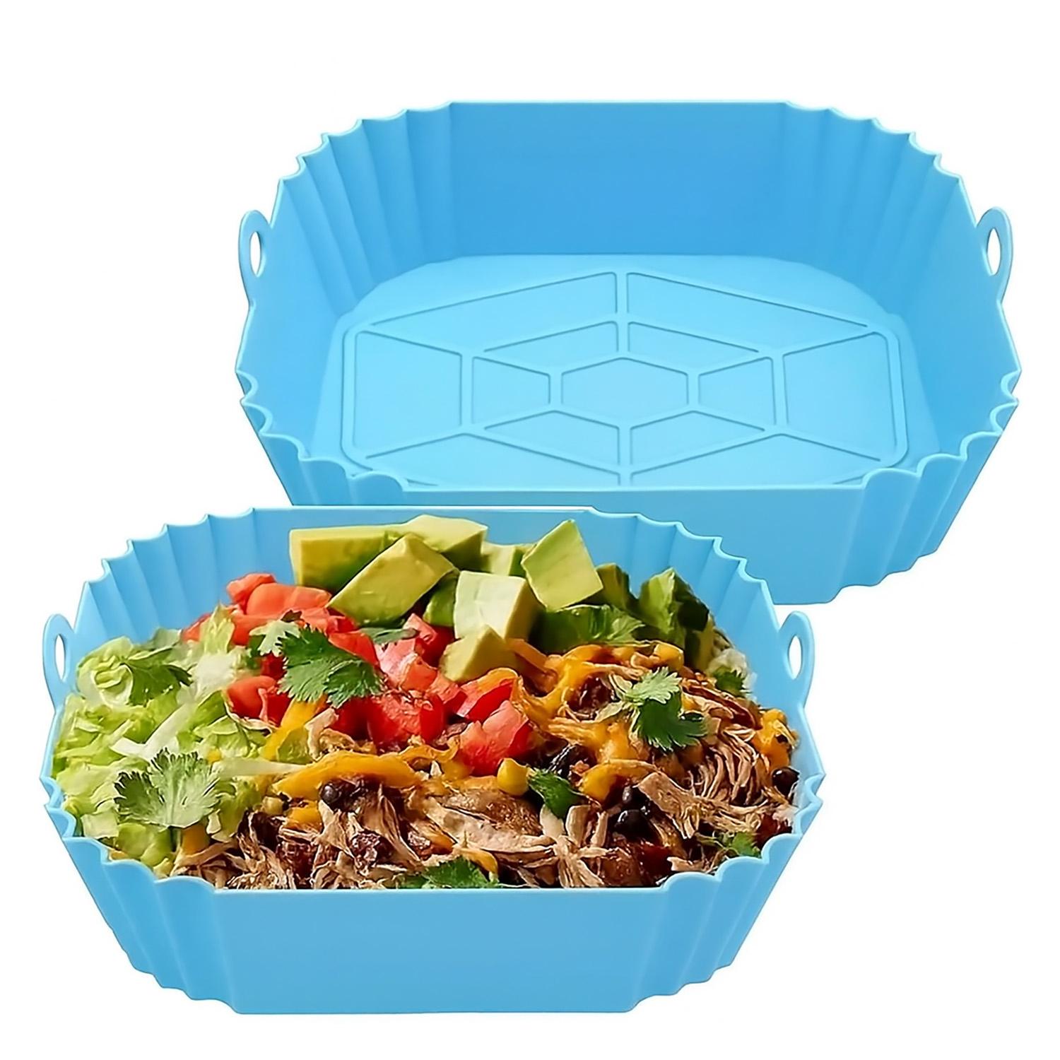 Форма квадратна для аерогрилю 20х20 см Блакитний (28849886) - фото 5 Форма квадратна для аерогрилю 20х20 см Блакитний (28849886) - фото 5