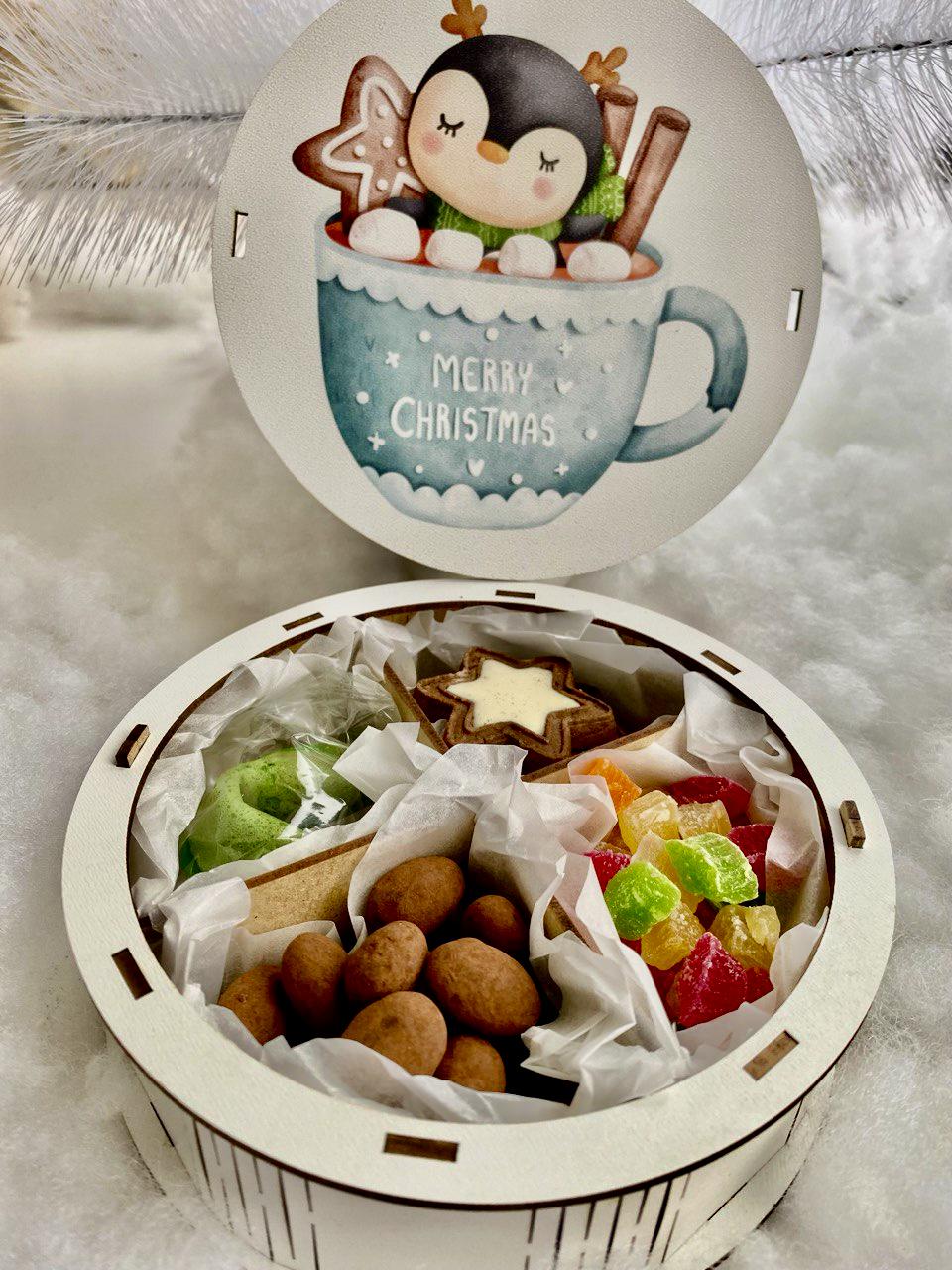 Бокс новорічний з солодощами Пінгвінчик (13752816) - фото 4