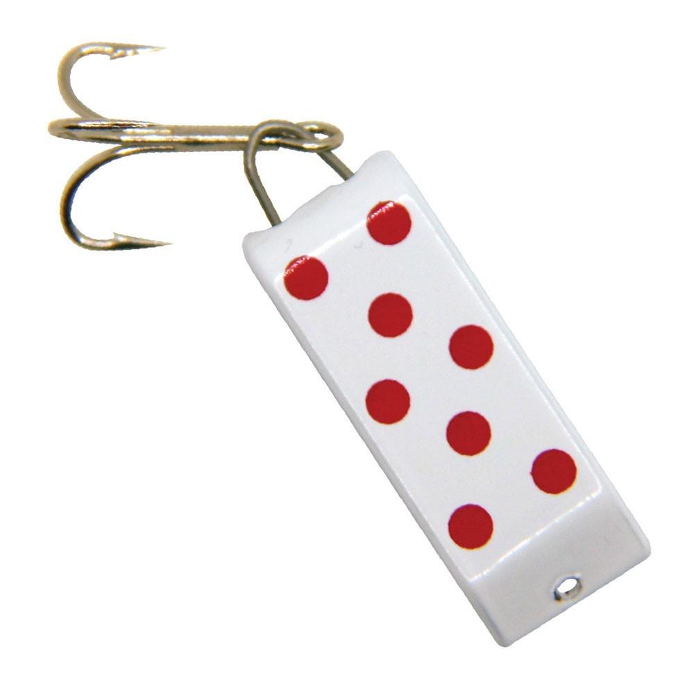 Блесна колеблющаяся Jake's Lures Spin-A-Lure White/Red Dots (7605)