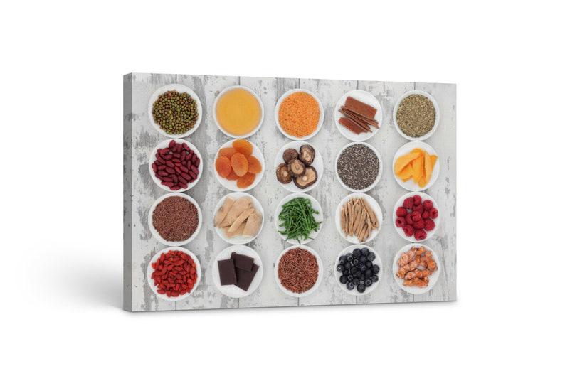 Картина на холсте KIL Art Палитра продуктов для кухни 81x54 см (140)