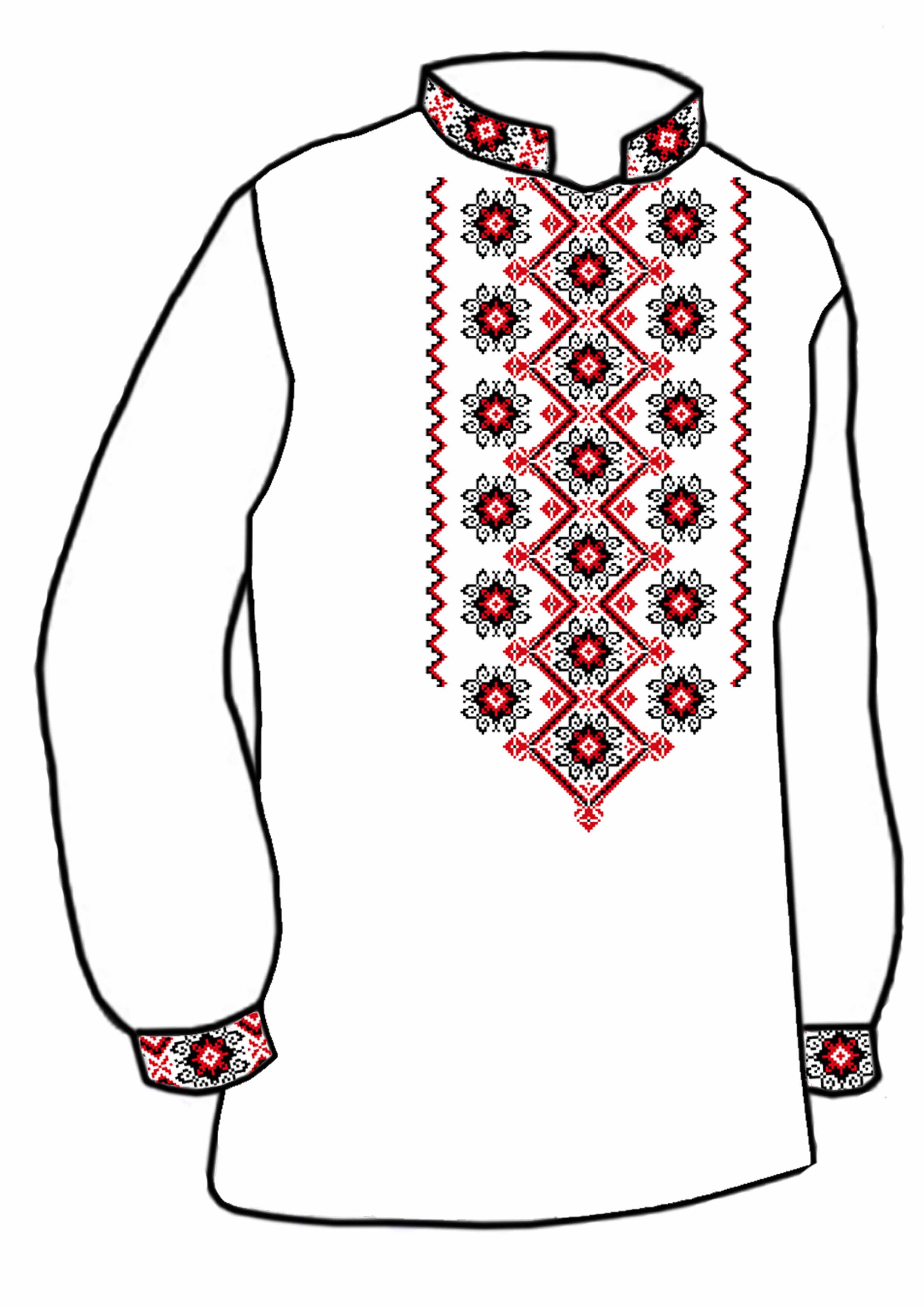 Заготовка для вишивки нитками або бісером/сорочка чоловіча не пошита СЧД-223 домоткане полотно Заготовка для вишивки нитками або бісером/сорочка чоловіча не пошита СЧД-223 домоткане полотно