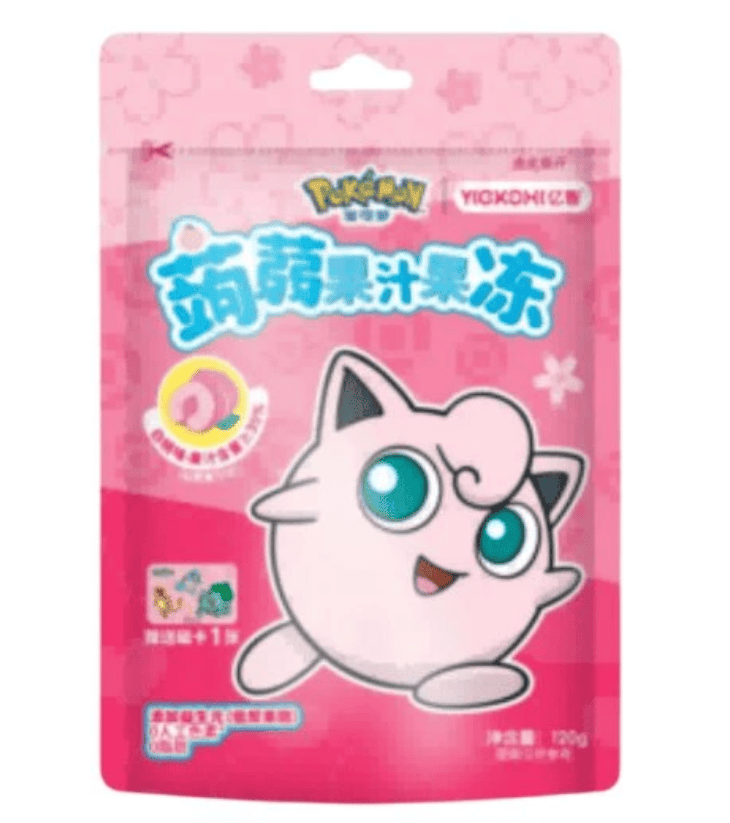 Конфеты желейные Yizhi Pokemon White Peach Flavored Konjac Juice Jelly 120 г (2728075884)