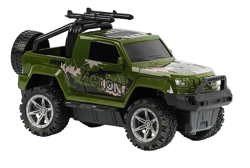 Джип на радиоуправлении Off-Road Expedition подсветка фар/резиновые колеса Green (125698)