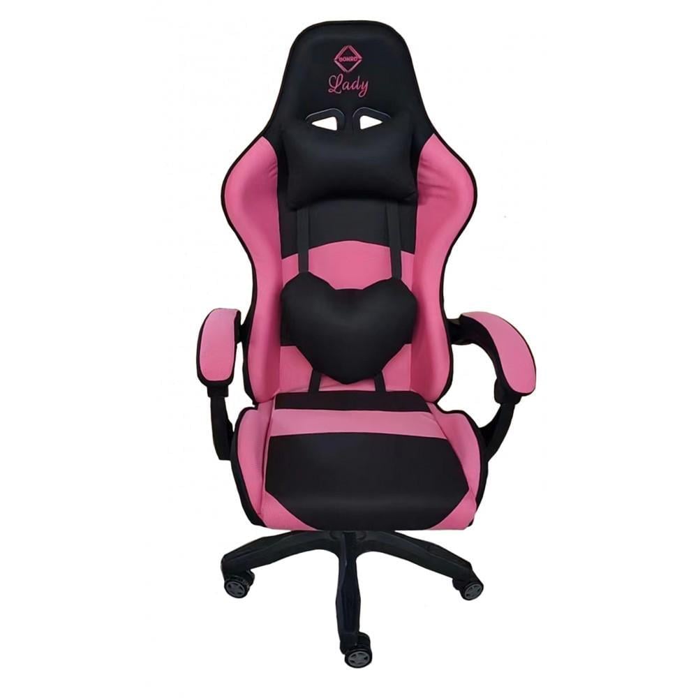 Кресло геймерское Bonro Lady 806 Черный/Розовый