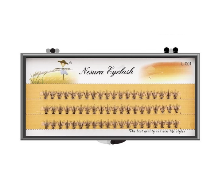Ресницы пучковые Nesura Eyelash Classic 10D 0,10 изгиб C 14 мм (011134)