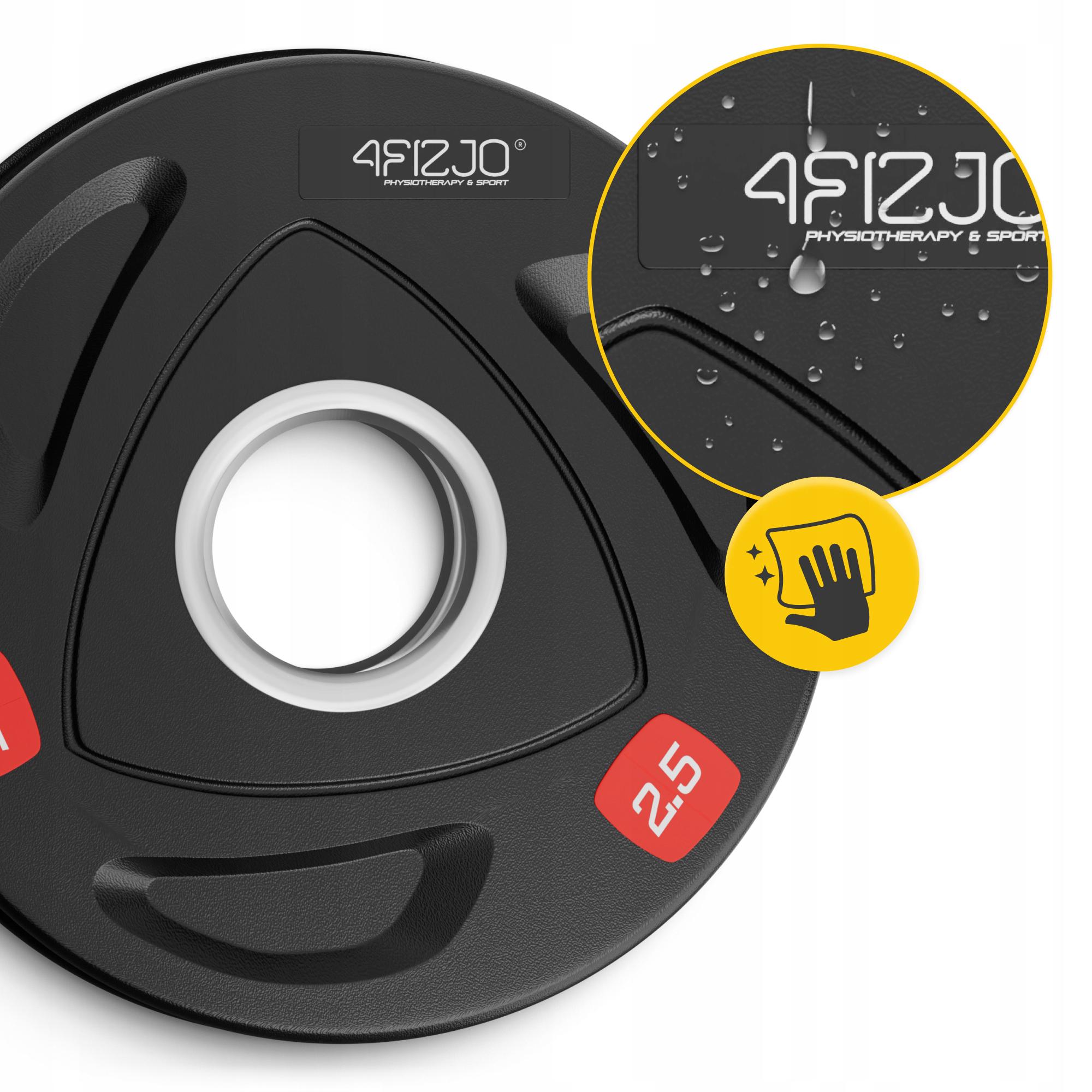 Диск олімпійський 4fizjo металевий/прогумований 2 шт. 2,5 кг 51 мм Black (P-5905973401265) - фото 5 Диск олімпійський 4fizjo металевий/прогумований 2 шт. 2,5 кг 51 мм Black (P-5905973401265) - фото 5