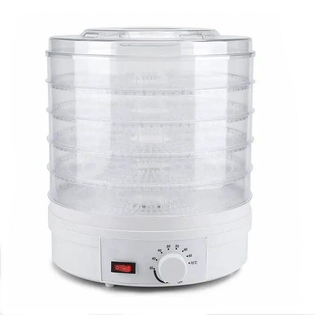 Сушилка для овощей и фруктов Rainberg RB-912 800 Вт на 5 поддонов 20 л Белый (РН00219)