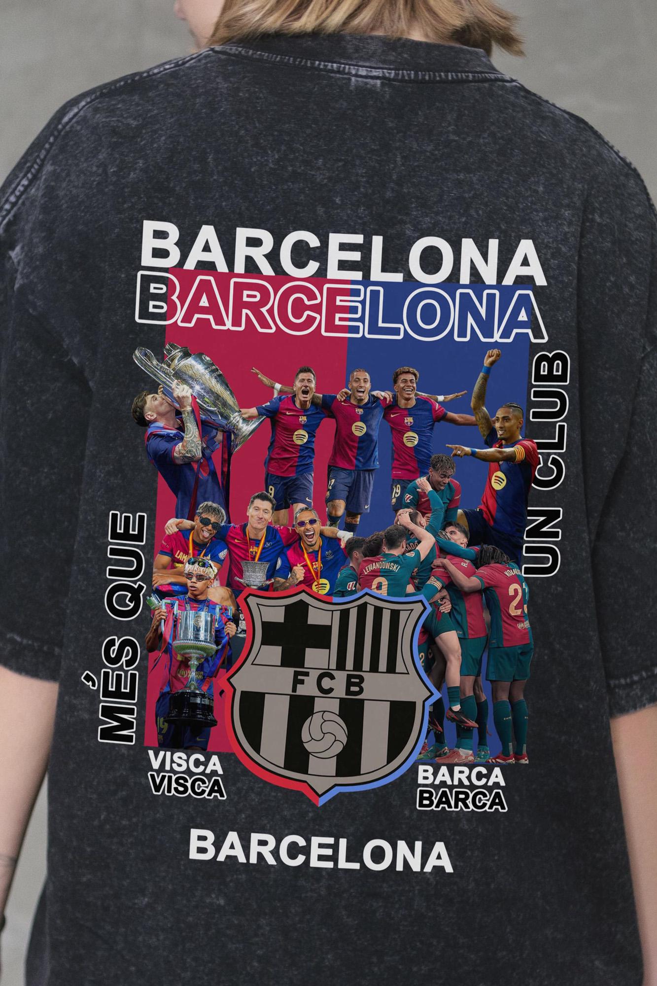 Футболка оверсайз Without Washed Barcelona S/M Black (S/M8056318 8056319) - фото 6 Футболка оверсайз Without Washed Barcelona S/M Black (S/M8056318 8056319) - фото 6