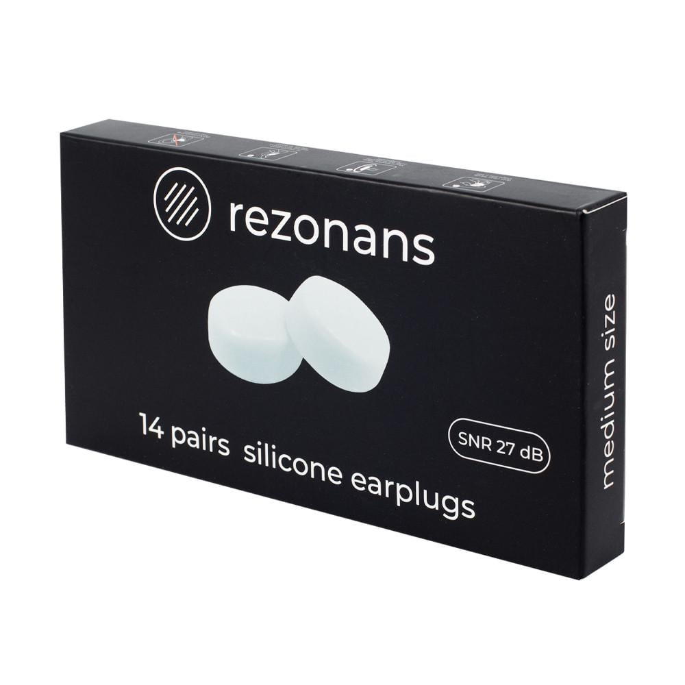 Беруши для сна Rezonans силикон 28 шт. с уровнем защиты SNR 27 дБ Беруши для сна Rezonans силикон 28 шт. с уровнем защиты SNR 27 дБ