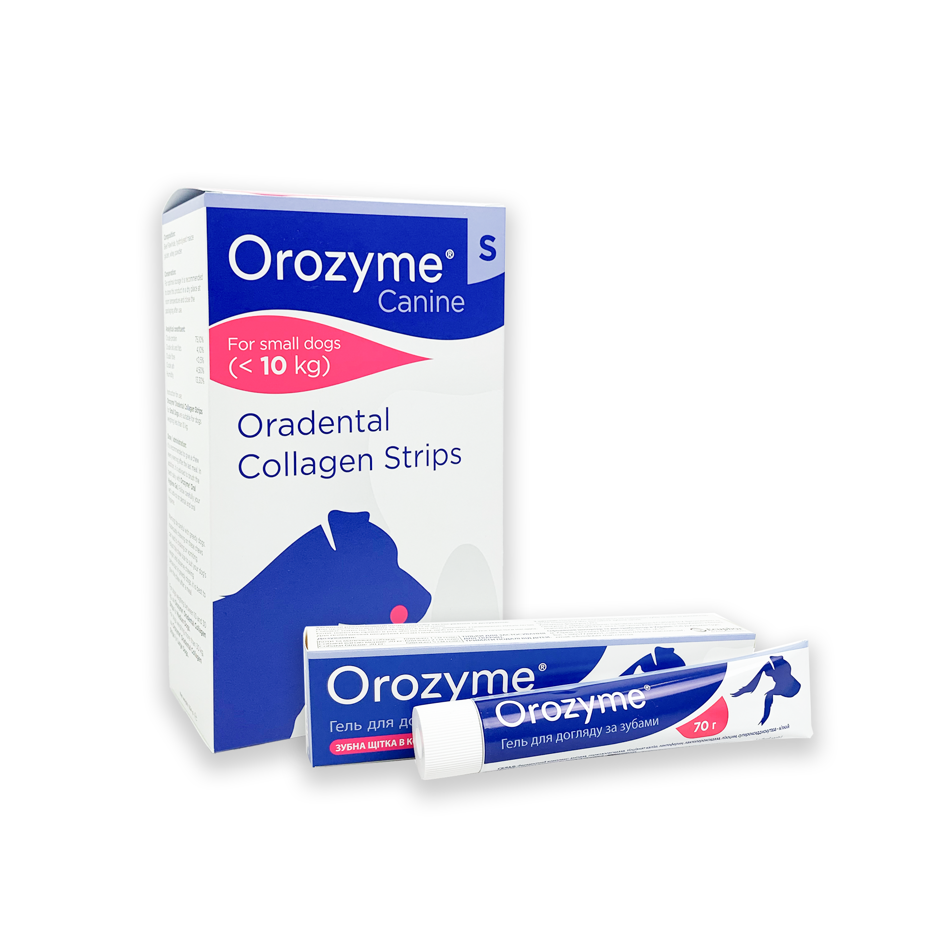 Набор для ухода за пастью собак Гель Orozyme 70 г/Жевательные полоски Orozyme S (38065236)