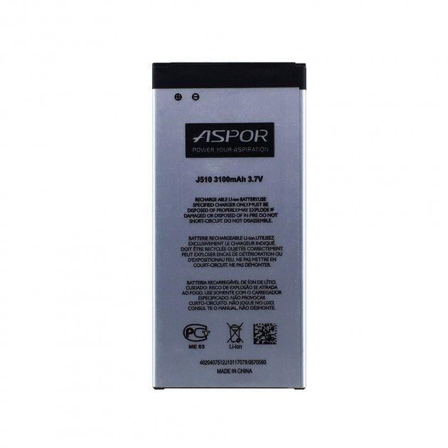 Аккумулятор Aspor для Samsung J510/J5 2016 (EB-BJ510CBC)