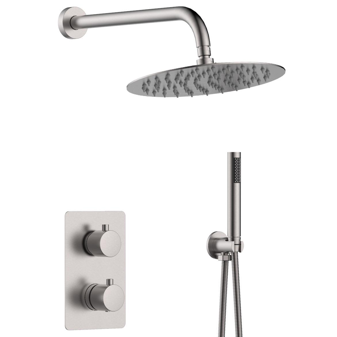 Душевая система скрытого типа VOLLE SISTEMA R 1585.090102 с верхним душем Сатин (217081) Душевая система скрытого типа VOLLE SISTEMA R 1585.090102 с верхним душем Сатин (217081)