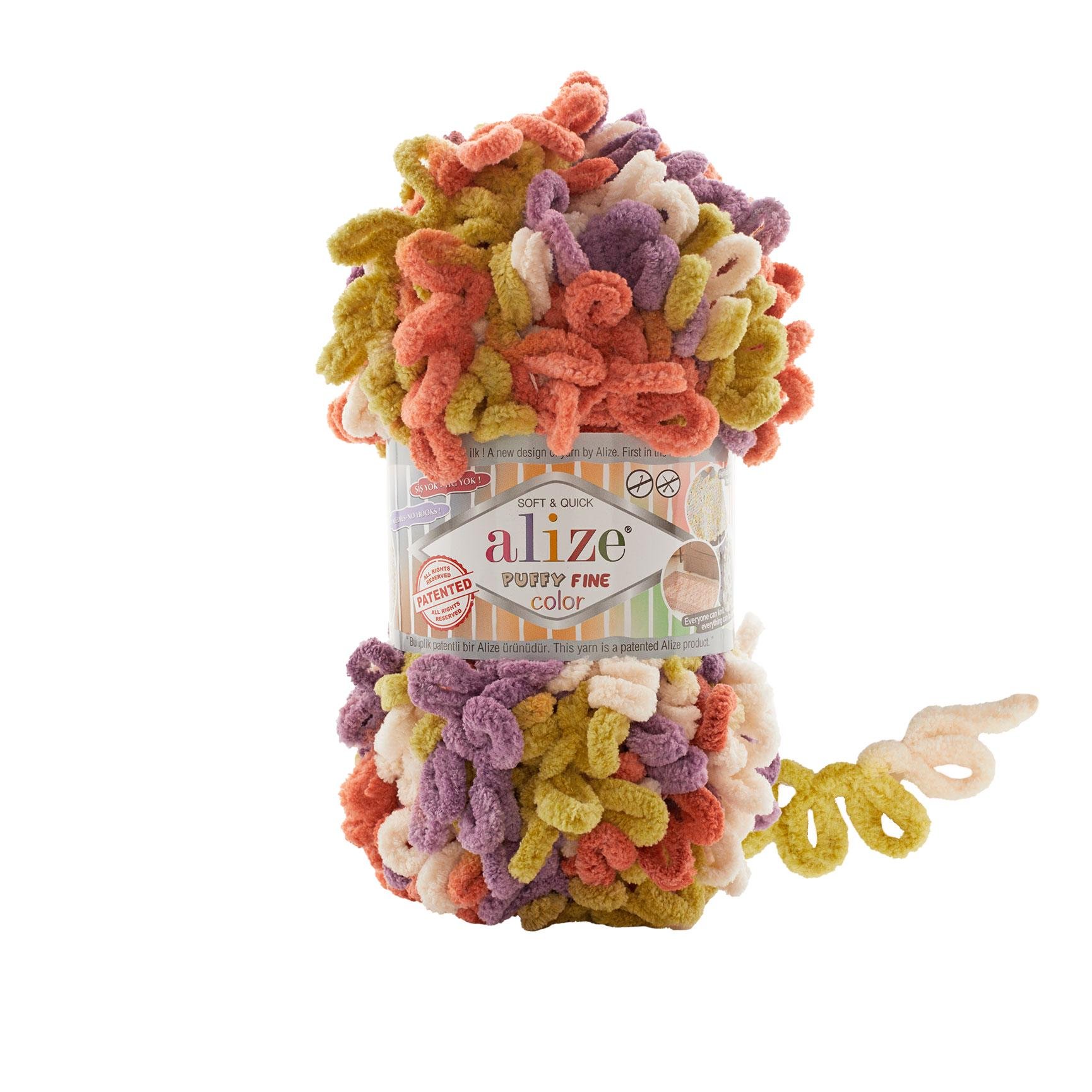 Пряжа Alize Puffy Fine Color 6519