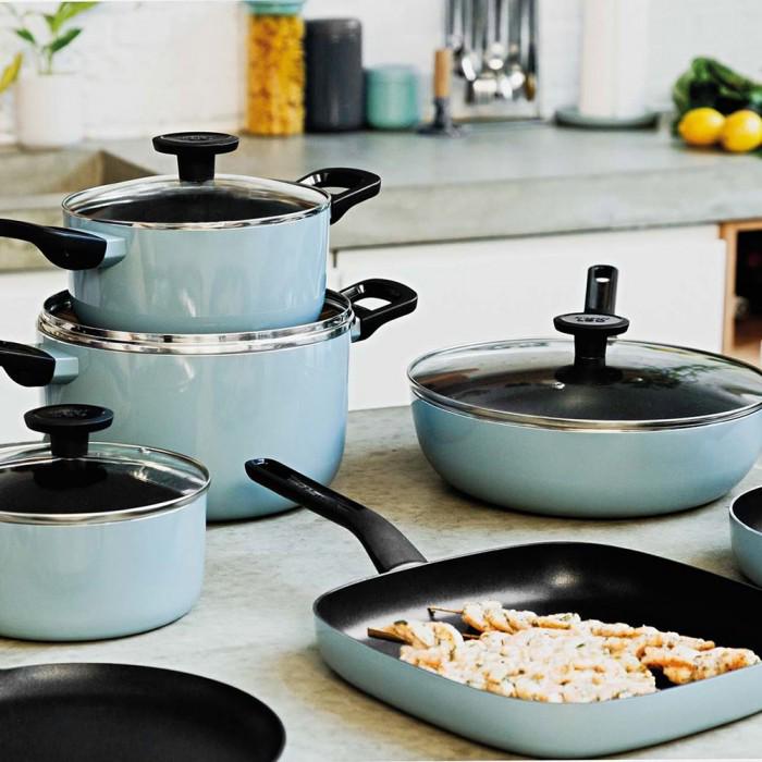 Сковородка-гриль с антипригарным покрытием BergHOFF Leo Slate 26х26 см (3950320) - фото 7 Сковородка-гриль с антипригарным покрытием BergHOFF Leo Slate 26х26 см (3950320) - фото 7