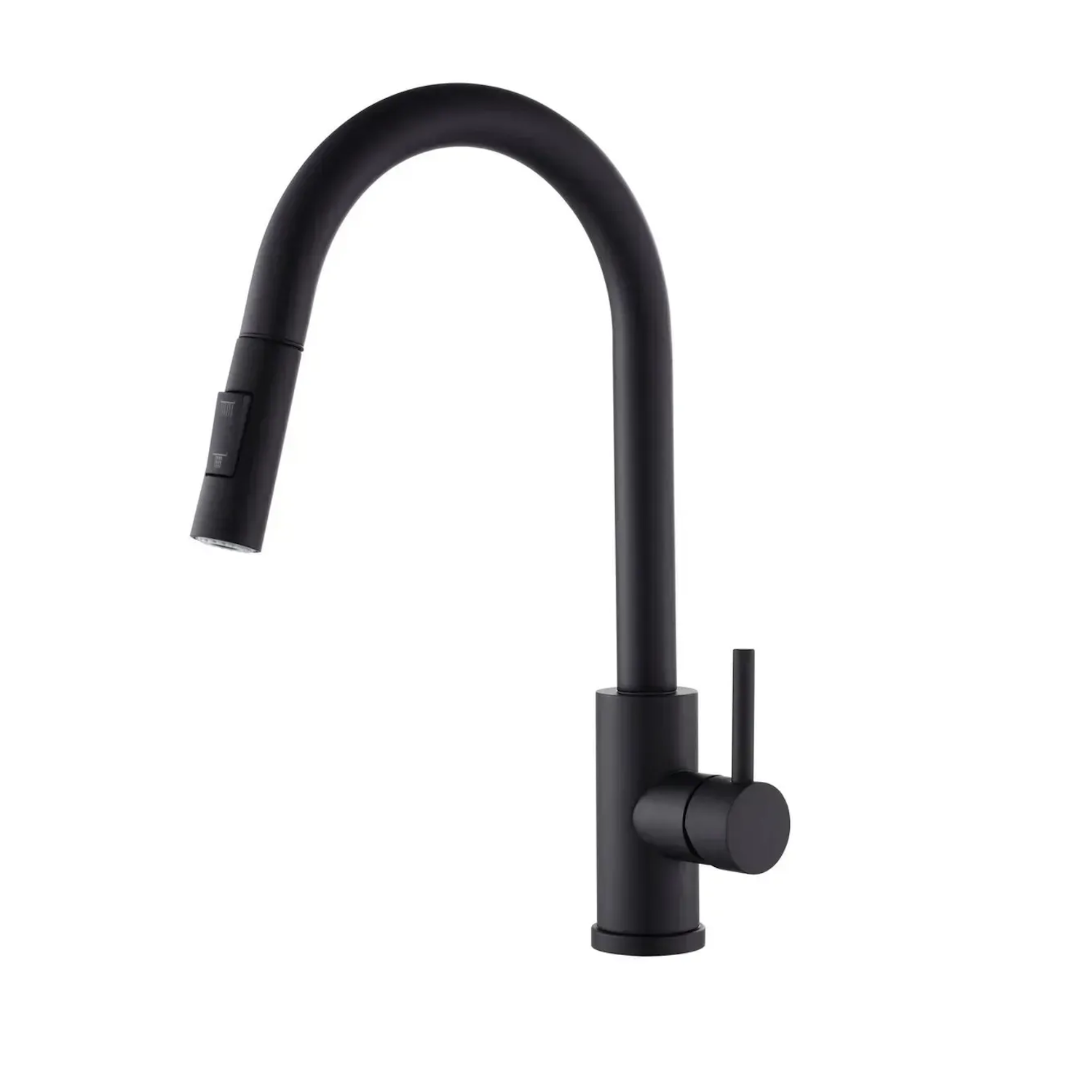 Змішувач для кухні VBI Flusso одноважільний Чорний (VBI-055000BL)