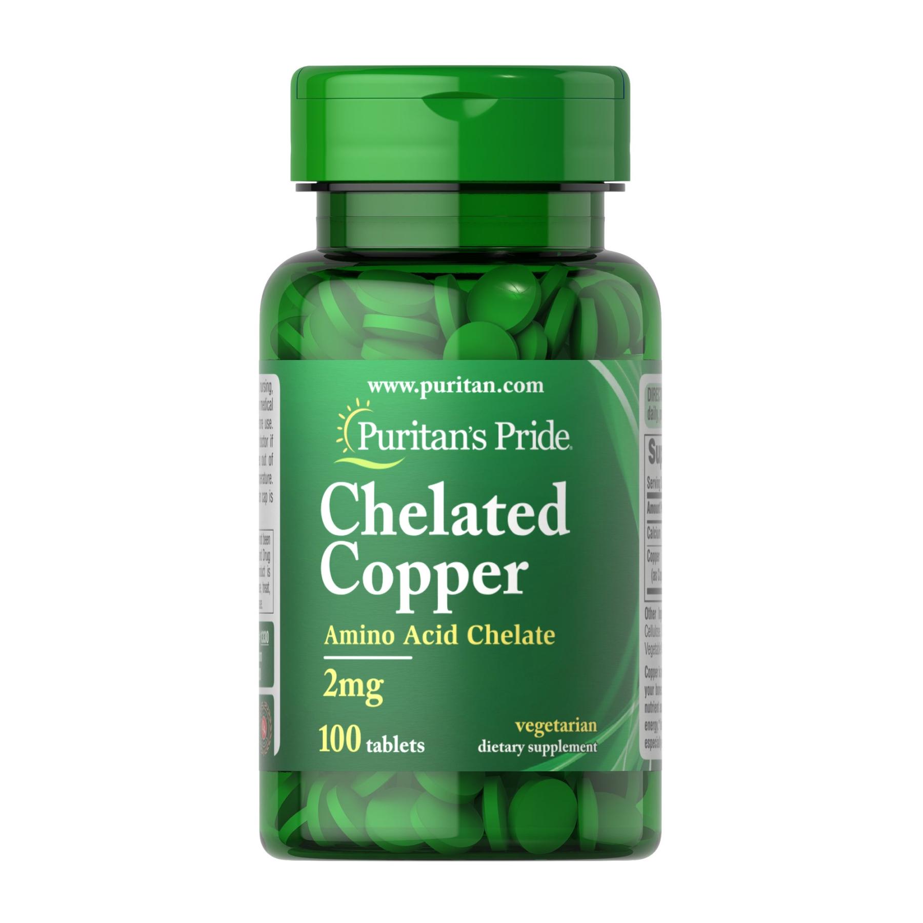 Натуральная добавка Copper Chelate 2 mg 100 tab (2022-09-0717)