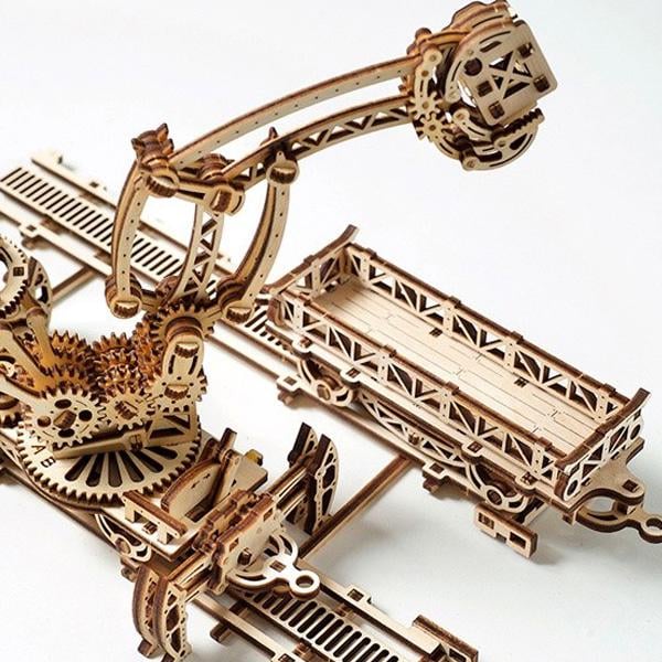 3D пазл механічний UGEARS «Маніпулятор на рейках» - фото 6 3D пазл механічний UGEARS «Маніпулятор на рейках» - фото 6
