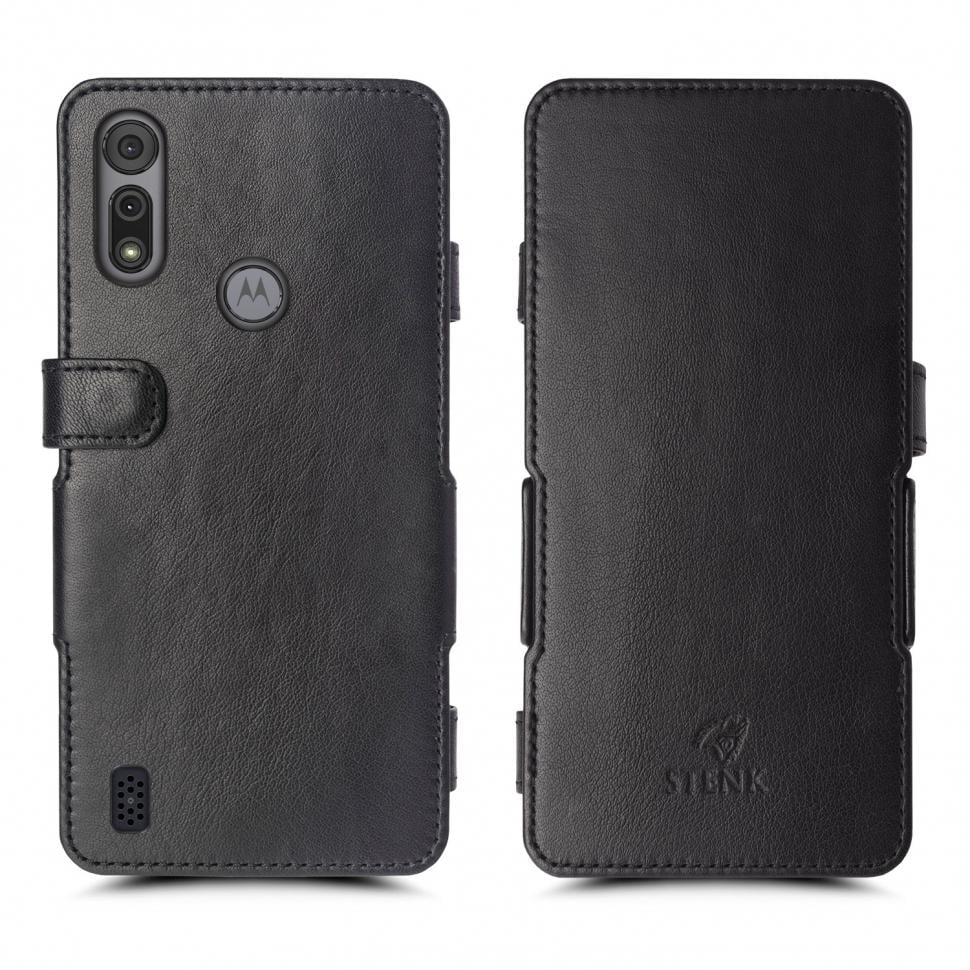 Чехол книжка Stenk Prime для Motorola Moto E6s Черный (66339)