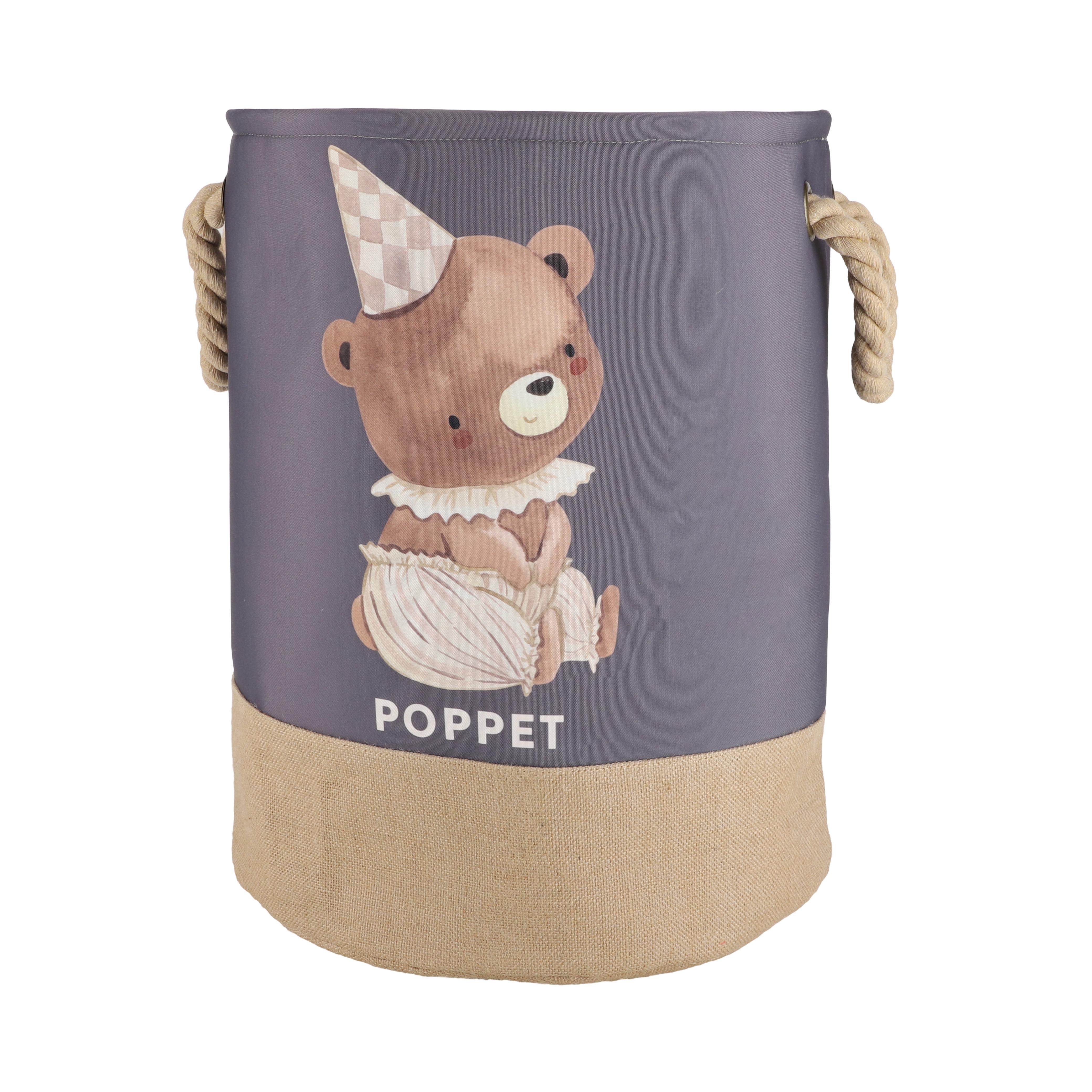 Кошик для зберігання іграшок Poppet Медвежатко 40х50 см (PP001-L)