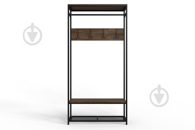 Вешалка напольная Ferrum-decor Трелис 15 180x90x38 см Дуб / Черный (XK00327)
