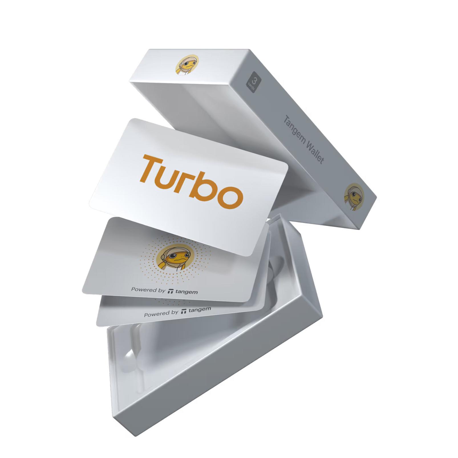 Набор карточек-кошельков для криптовалют Tangem 2.0 Wallet Turbo 3 шт. (TG-TURBO)