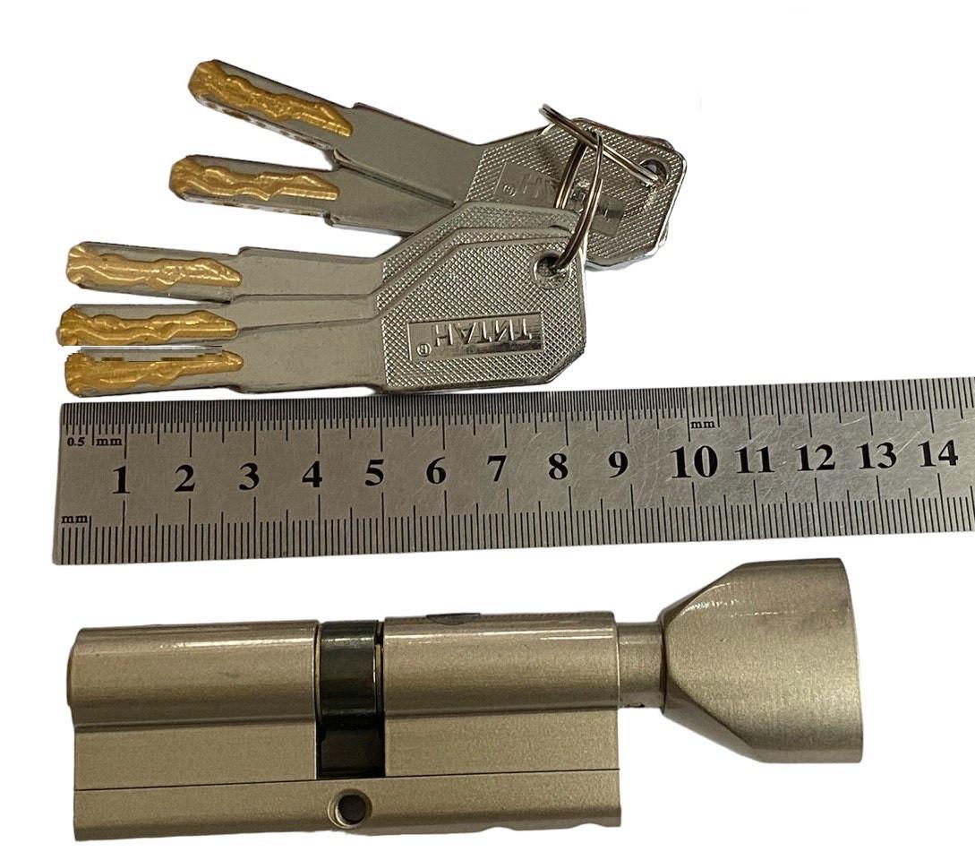 Цилиндр для замка Титан 3D серия M 80 C SN удлиненный ключ - фото 2 Цилиндр для замка Титан 3D серия M 80 C SN удлиненный ключ - фото 2