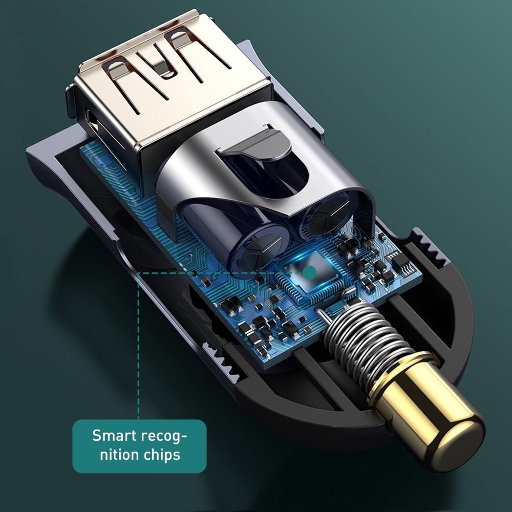 Устройство зарядное автомобильное в прикуриватель BASEUS Share Together PPS Multi-Port 2USB/2Type-C 120W Gray (CCBT-A0G) - фото 7