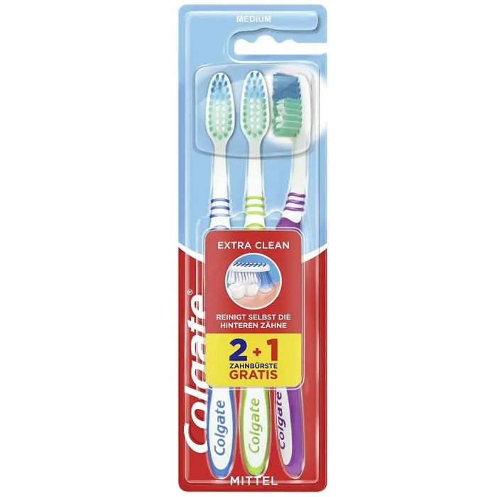 Зубна щітка Colgate Extra Clean medium 3 шт. (024446)