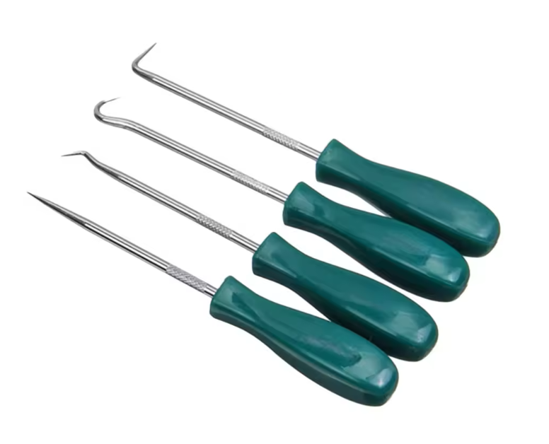 Набір з 4 демонтажних гачків для зняття сальників кілець ущільнювачів Green (3a6babe0) Набір з 4 демонтажних гачків для зняття сальників кілець ущільнювачів Green (3a6babe0)