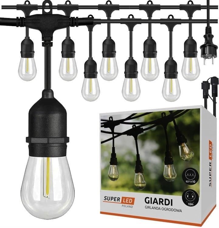 Гирлянда садовая 15 м с 15 LED-лампами E27 SuperLED (33977452)